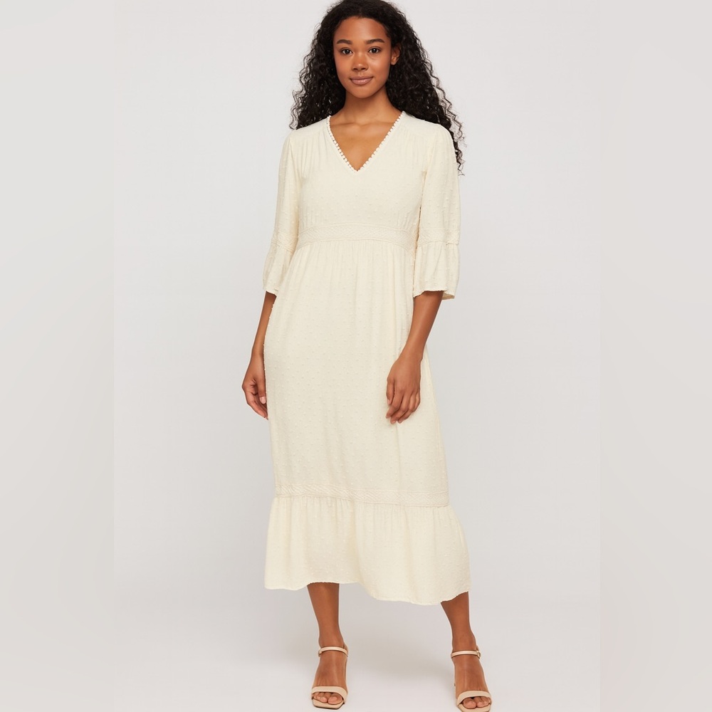 Knox Rose Cream Midi‎ Dress